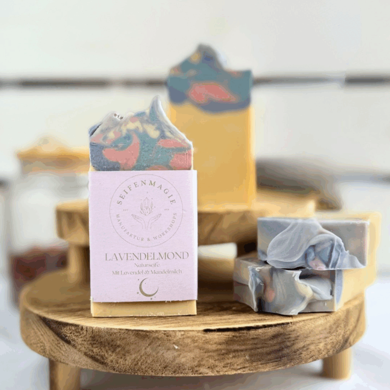 Lavendelmond – Handgemachte Naturseife mit Lavendel & Mandelmilch