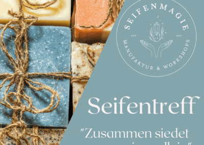 Gemeinsam Seife sieden beim offenen Seifentreff in Pfinztal