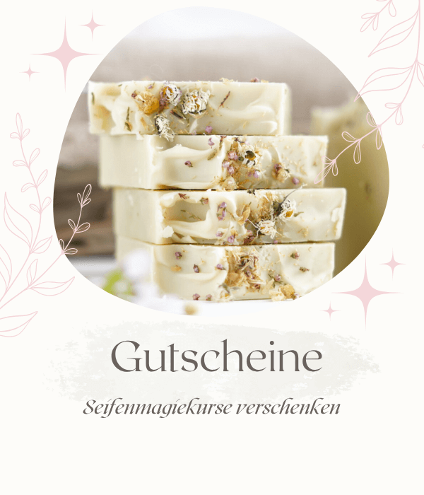 Geschenkgutscheine von Seifenmagie – magische Naturkosmetik verschenken, handgerührt & regional aus Pfinztal.