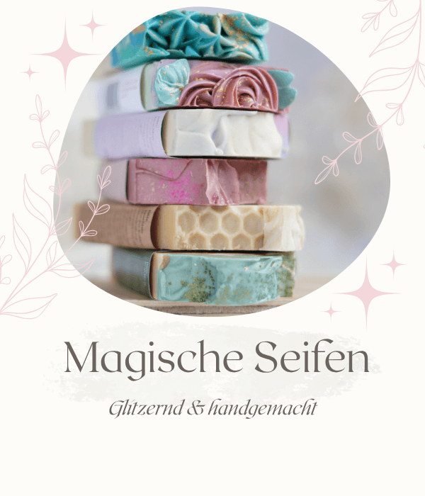 Handgerührte Naturseifen von Seifenmagie in Pfinztal – liebevoll veredelt, nachhaltig und ästhetisch gestaltet.